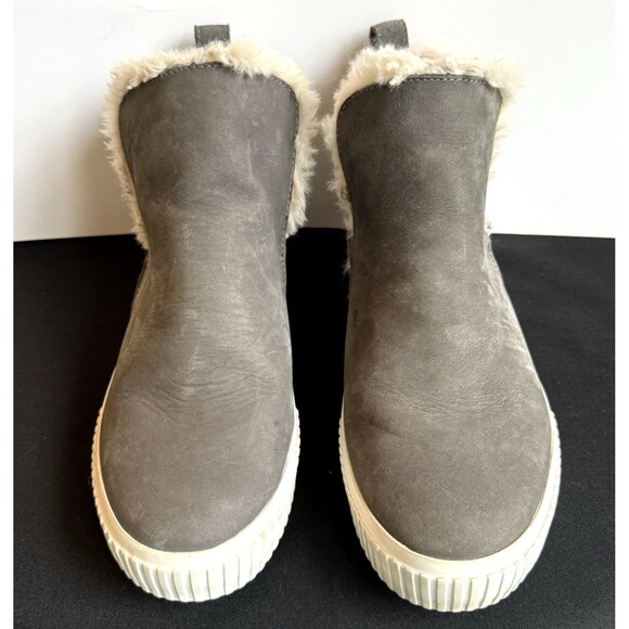 Timberland Gray Ankle Boots with White with fur - Picture 4 of 8